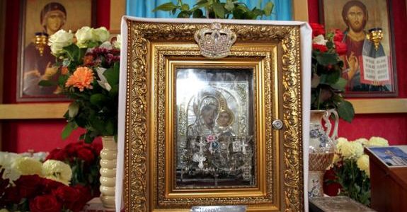 8 ноября в 7.30 в Свято-Георгиевском соборе состоялась встреча чудотворной «Иверской» иконы Пресвятой Богородицы